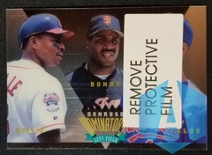 1995 Donruss Dominators #7 OF 9 Barry Bonds Albert Belle Moises Alou